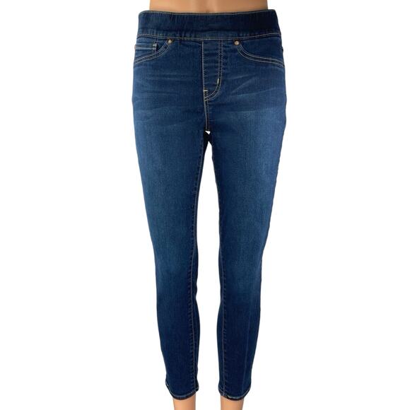 Levi's Totally Shaping Women's Mid Rise Pull On Skinny Leg Denim Jeans Pants 27 - Picture 1 of 7